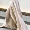Simple Solid Color Elasticity High Waisted Wide Leg Pants