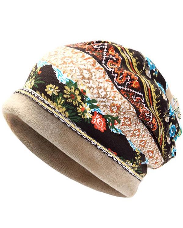Bohemia Floral With Plush Hood Accessories