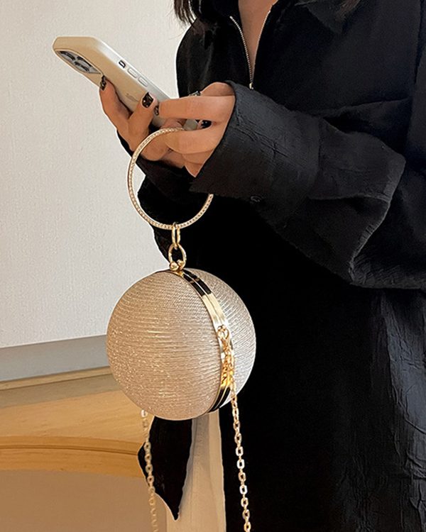 Chains Geometric Shiny Bags Crossbody Bags Handbags
