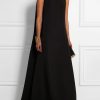 Loose Simple Solid Color Sleeveless V-Back Maxi Dress