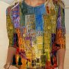 Loose Plus Size Printed Round-Neck T-Shirts Tops