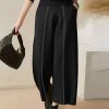 High Waisted Loose Split-Joint Pants Trousers