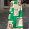 High Waisted Loose Newspaper Print Pockets Skirts Bottoms