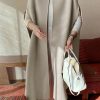 Simple Sleeveless Solid Color Round-Neck Cape Outerwear