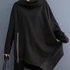 Original Loose Irregular Zipper Long Sleeves Sweatshirt